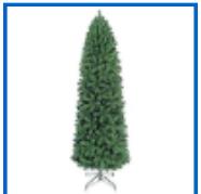8ft Eco-Friendly Oncor Slim Noble Spruce Christmas Tree